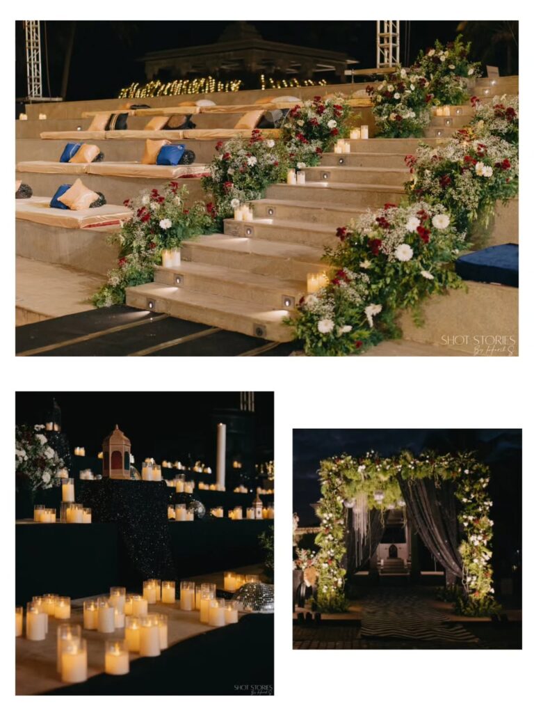 When the ceiling sparkles ✨ brighter than the stars ⭐A statement zig-zag dance floor🦓A sea of